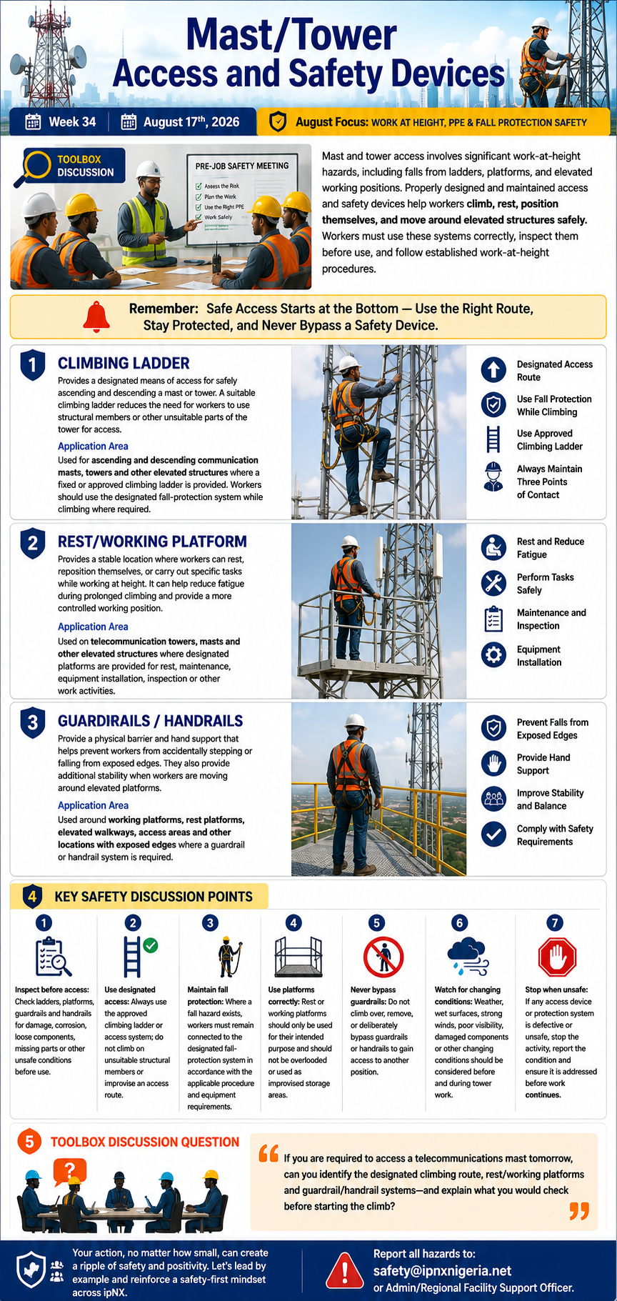 Mast/Tower Access and Safety Devices